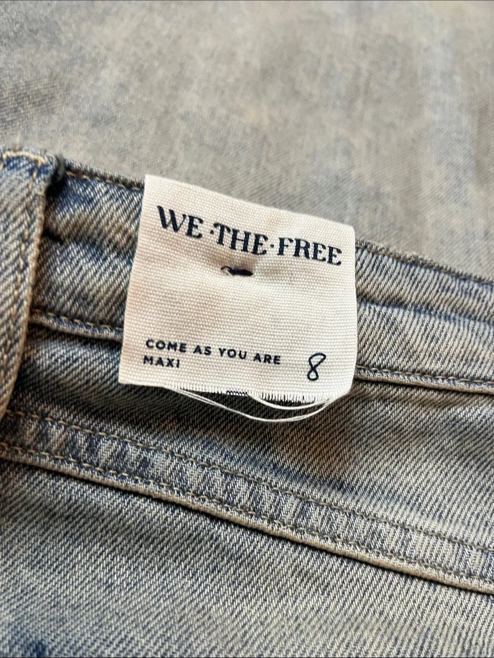 New WE THE PEOPLE Come as you are Denim Maxi Skirt Sz 8